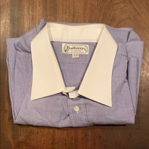 Burberry blue men’s dress shirt